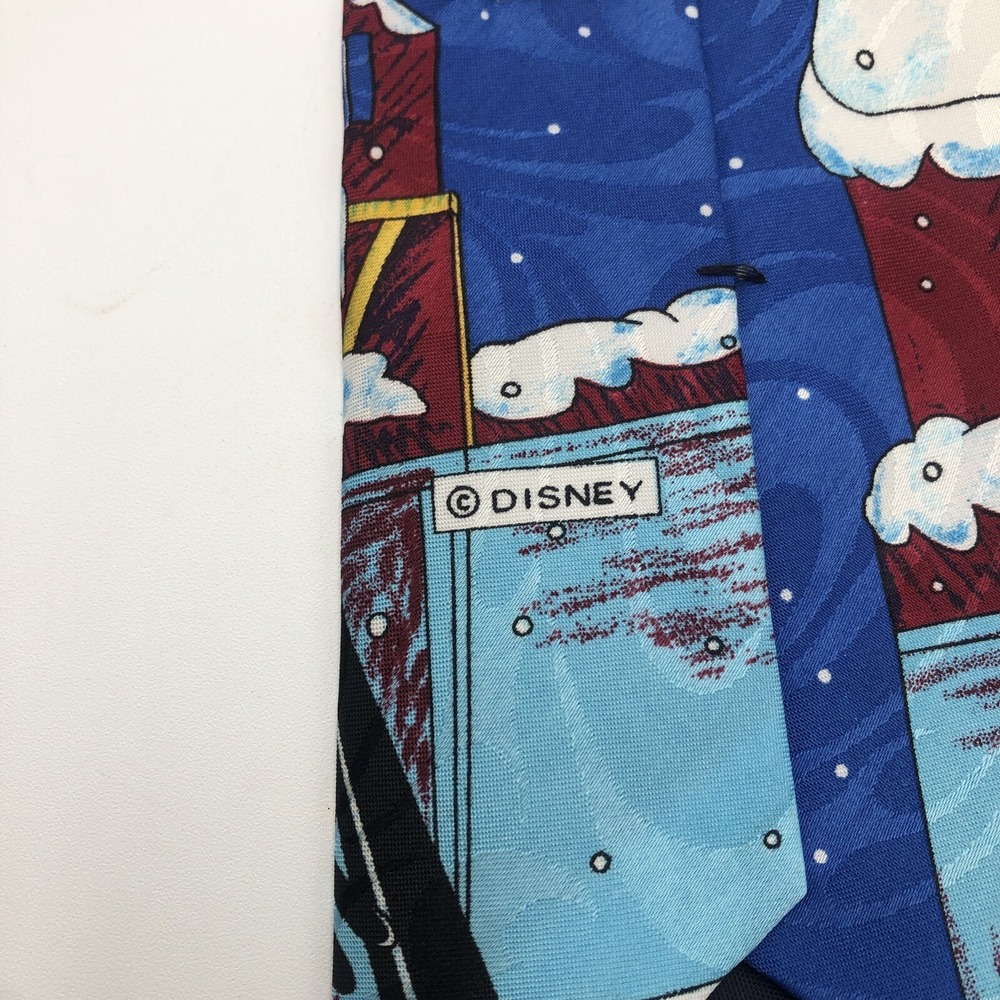 MICKEY UNLIMITED Mens Christmas Necktie Disney Mickey Donald Pluto Caroling - Picture 12 of 16